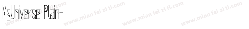 MgUniverse Plain字体转换